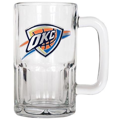 Oklahoma City Thunder Large Glass Beer Mug