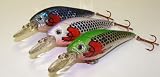 3 Set L3A Injured Shad Custom Lures - Plugs Crankbaits Bass Fishing Set L3A