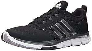 adidas Performance Men's Speed Trainer 2 Training Shoe, Black/White/Carbon Metallic, 10.5 M US