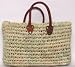 Moroccan Straw Summer Beach / Shopper / Tote Bag 19"x13"x8"