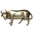 Cow Statue Brass Collectible Figurine 5.75 x 1.25 x 3 inches
