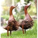 Wood Duck - Small Lawn Ornament - Set of 2 (Brown) (10H x 4.5W x 6D)