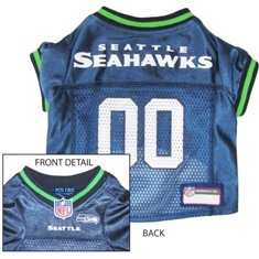 seattle seahawks dog pet mesh game jersey LG 20-24