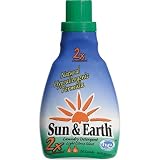 Sun & Earth 2x Laundry Liquid, 50-Ounce Bottle (Pack of 6)