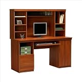 Ameriwood Expert Plum Work Center with Hutch