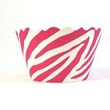 Bella Couture Zebra Pink Cupcake Wrappers Bella Couture Zebra Pink Cupcake Wrappers