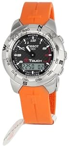 Tissot T-Touch Titanium Orange Mens Watch T33.7.878.92