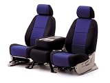 Neoprene Custom Seat Cover 1 Row for all cars, trucks and SUVs Black-Blue