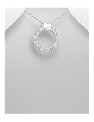 CZ Pendant Necklace In 92.5 Sterling Silver