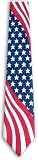 American Flag Patriotic Neck Tie Red, White & Blue