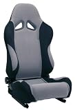 APC 124101 Universal Race Seat with Slider, Black and Gray