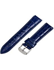 Navy Blue Croco Leather 12mm Watch Band Fits Philip Stein Mini with Built in Quick Release Pins!!