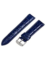 Navy Blue Croco 20mm Watch Band Fits Philip Stein Large Size 2 (With Built in Quick Release Pins) !!!!
