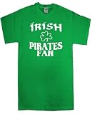 IRISH PIRATES FAN SHAMROCK IRELAND PRIDE BASEBALL KELLY GREEN T SHIRT jersey
