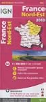 802 FRANCE NORD-EST 2013  1/350.000