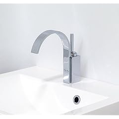 Design Einhandmischer Waschtischarmatur SA-039, Wasserhahn mit einhebelmischer Mischbatterie f�rs Waschbecken im Bad, Sanit�r-Armatur aus Chrom (verchromt), als Badarmatur / Hahn f�r jeden Waschtisch einsetzbar, DAW - Armaturen