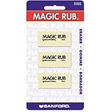 The Price Pros提供 Stationery&Grocery Online Shop Ranking 10. SANFORD MAGIC RUB Art Eraser, Three Per Pack