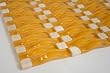 three-D Wave Series SUN BURST Mosaic Glass Tile with Tumbled Honey Onyx Stone