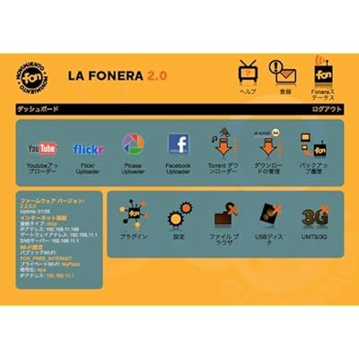 FON LA FONERA 2.0 (ラ・フォネラ2.0) FON機能搭載 無線LANルータ FON2202E