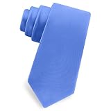 Cornflower Blue Boys Tie by Elite Solid - Blue Silk