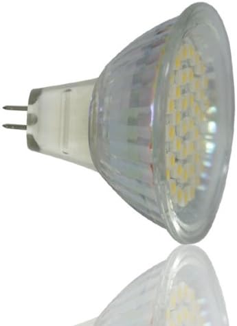 Beautiful Glass Body LED Light Lamp Cup Ac Dc 12v Mr16 2.5w 44 3528 SMD LED Spotlight Lamp