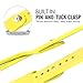 MoKo Apple Watch Band Series 1 Series 2, Soft Silicone Fitness Replacement Sports Band for 38mm Apple Watch 2015 & 2016 All Models, YELLOW (Not fit 42mm Versions)