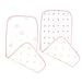 SwaddleDesigns Cotton Muslin Baby Burpies, Set of 2 Cotton Burp Cloths, Pastel Pink Butterflies and Posies