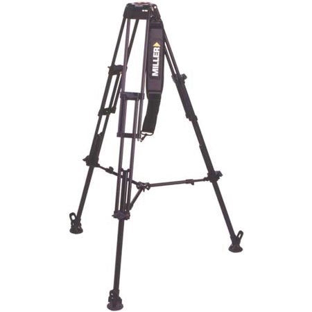 Miller DS 2-Stage Aluminum Alloy Tripod Legs with 75mm Bowl, Max Height 61.4", Supports 55 lbs.