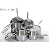 DuxtopWhole-CladTri-PlyStainlessSteelInductionReadyPremiumCookware10-PcSet