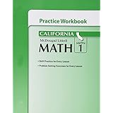 mcdougal littell middle school math california practice workbook algebra 1
