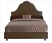 Skyline Furniture 85+3NBBED(Chocolate) Plain High Arch Bed in Chocolate Size: King