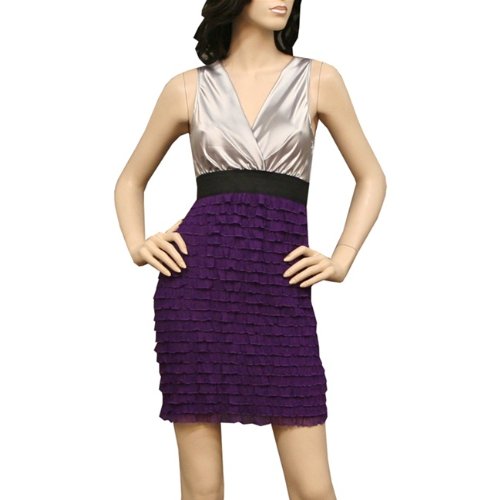 Purple Ruffle Dress (Large)
