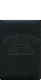 Pierre Belvedere Script Pocket Address Book, Padded Cover, Black (978610)