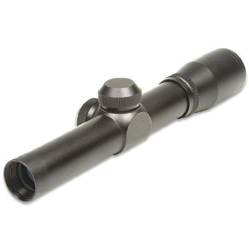UAG 2.5X20 P4 Mil Dot Rangefinder Long Eye Relief Scout Rifle-Pistol-Gun-Shotgun Hunting Sniper Sporting Tactical Scope + Premium 7/8 Scope rings, See Thru Lens Caps, & Lens Cleaning Kit