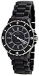 Oniss #ON8043-L Women's Ceramica Fuerte Collection Black Ceramic Watch