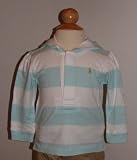 Ralph Lauren Girls Mikayla Hooded Rugby Shirt