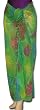 Full Size Pareo: Sheer Lime Green with Fish, Fabric has some Discolorations (See Description)