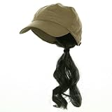 Ponytail Baseball Cap – Tan Grey W36S24B