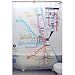 CTA Rail Map Shower Curtain