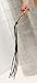 Elegant Moments Leather whip with silver handle 