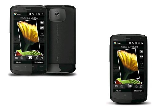 HTC Touch HD - T8282 - Unlocked QuadBand Cellular Phone with 5MP Camera, 3.8" WVGA, WiFi, TouchFLO - International Version with No Warranty (Black)