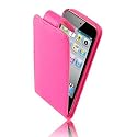 Supergets Quality Apple Ipod Touch 4G 4TH 5 5TH (2010,2011) Generation Leather Flip Case Pink And LCD Screen Protector Exclusive
