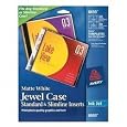 Avery CD Jewel Case Insert - Matte - 20 x Insert - White