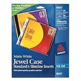 Avery - Storage CD jewel case - white - 20 pcs.