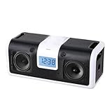 Homedics DP-900 Portable DocknParty iPod Docking Station with FM Clock Radio Black/White