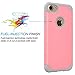 iPhone 7 Case, Tekcoo™ [TBaron Series] iPhone 7 (4.7 INCH) Bumper Case Shock Absorbing Hard Hybrid Slim Thin Cute Cover [Scratch Proof] Plastic Shell + TPU Rubber Inner [Baby Pink]