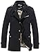 Wantdo Men's Cotton Single Breasted Trench Jacket