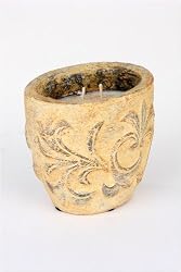 Pina Colada Soy Candle, Tuscan Ceramic Pot (Oval)