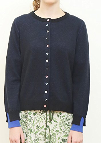 (グラニフ)graniph カラフルボタン長袖ニットカーディガン ( ブラック )