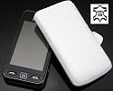 Original Suncase Tasche fuer Samsung GT S5230 Star Etui Leder (Weiss)